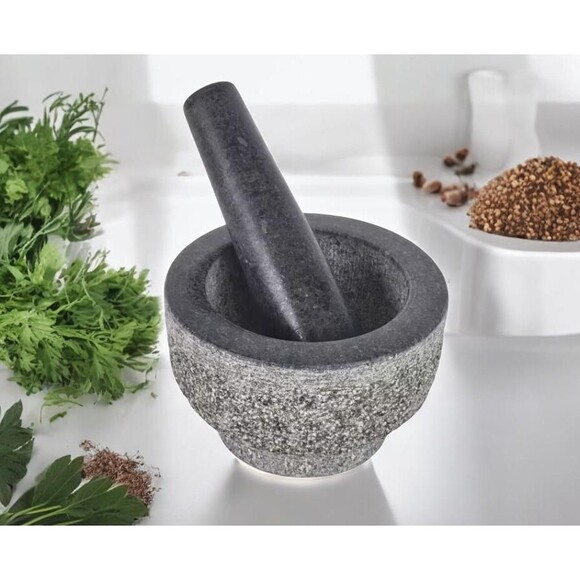 Mortar and Pestle Set Grind spices, herbs, nuts Crush Pills Christmas Gift - Picture 1 of 10
